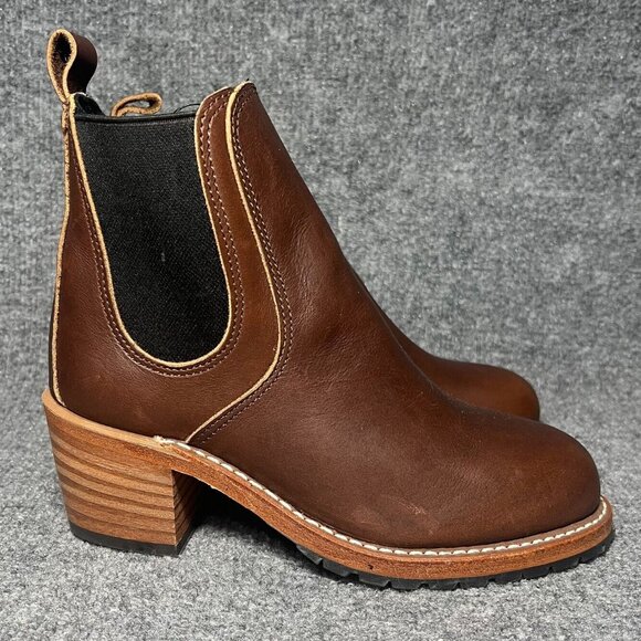 Red Wing Heritage Women’s 6 B Harriet Boots 3393 Brown Leather Ankle Booties